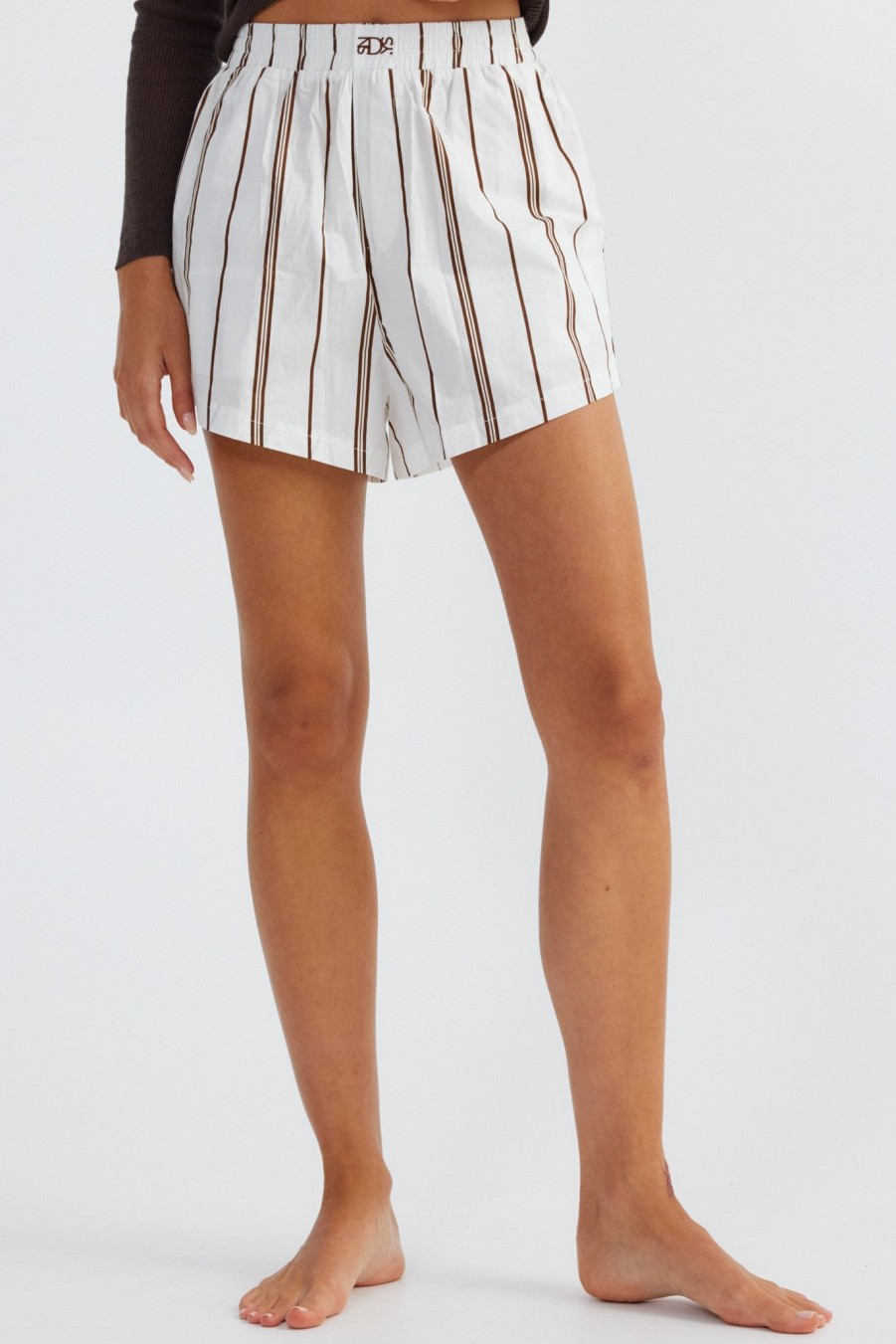 SNDYS Wren Stripe Shorts New